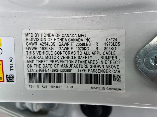Used 2025 Platinum White Pearl Honda Sport Touring image 17