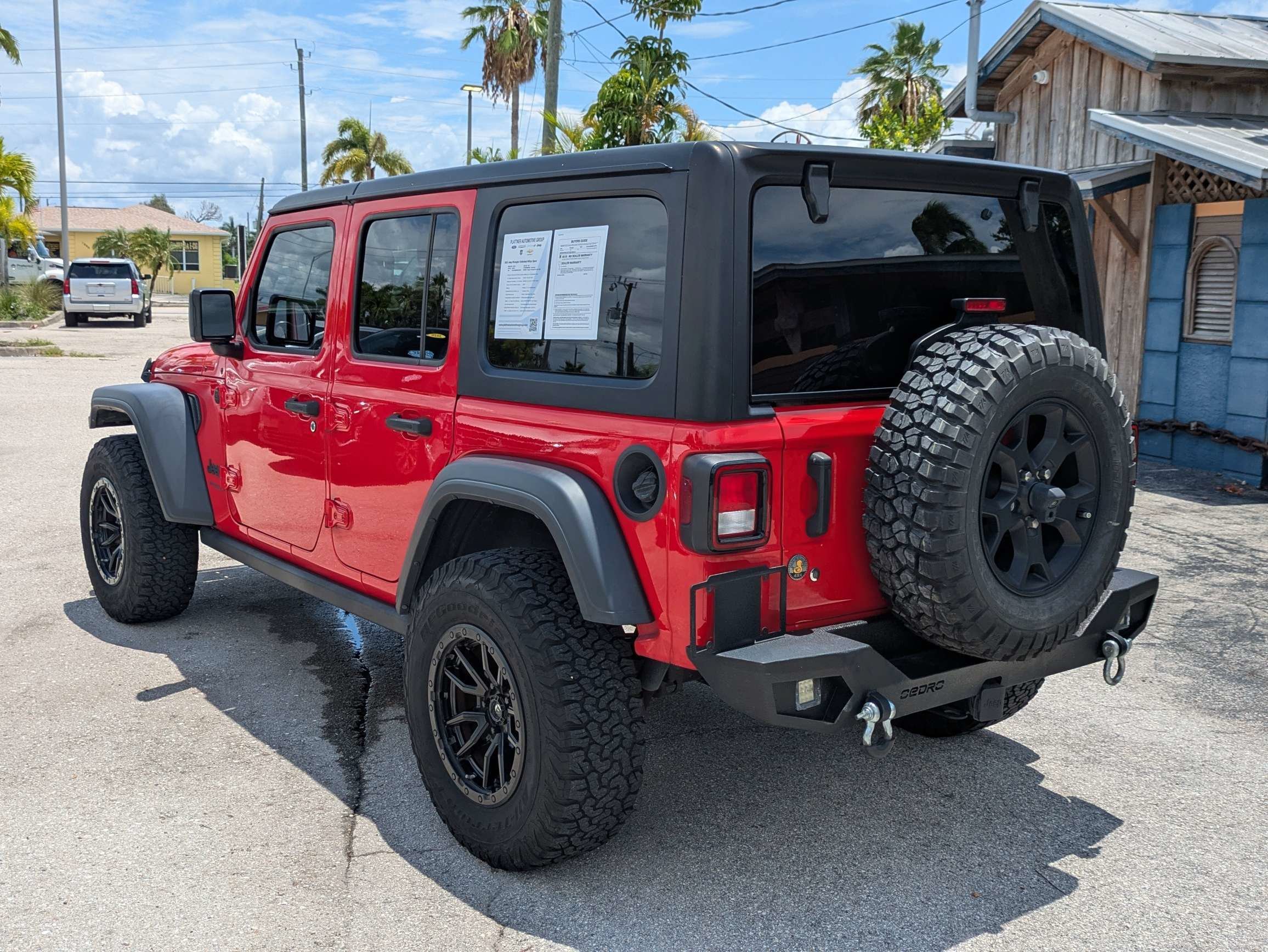 Used 2022 Firecracker Red Clearcoat Jeep Unlimited Willys Sport image 7