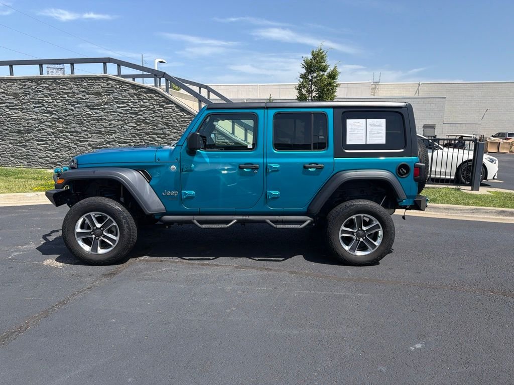 Used 2020 Teal Jeep Unlimited Sport S image 4