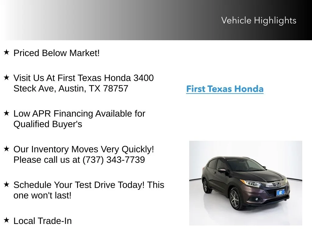 Certified Used 2022 Midnight Amethyst Honda EX image 10