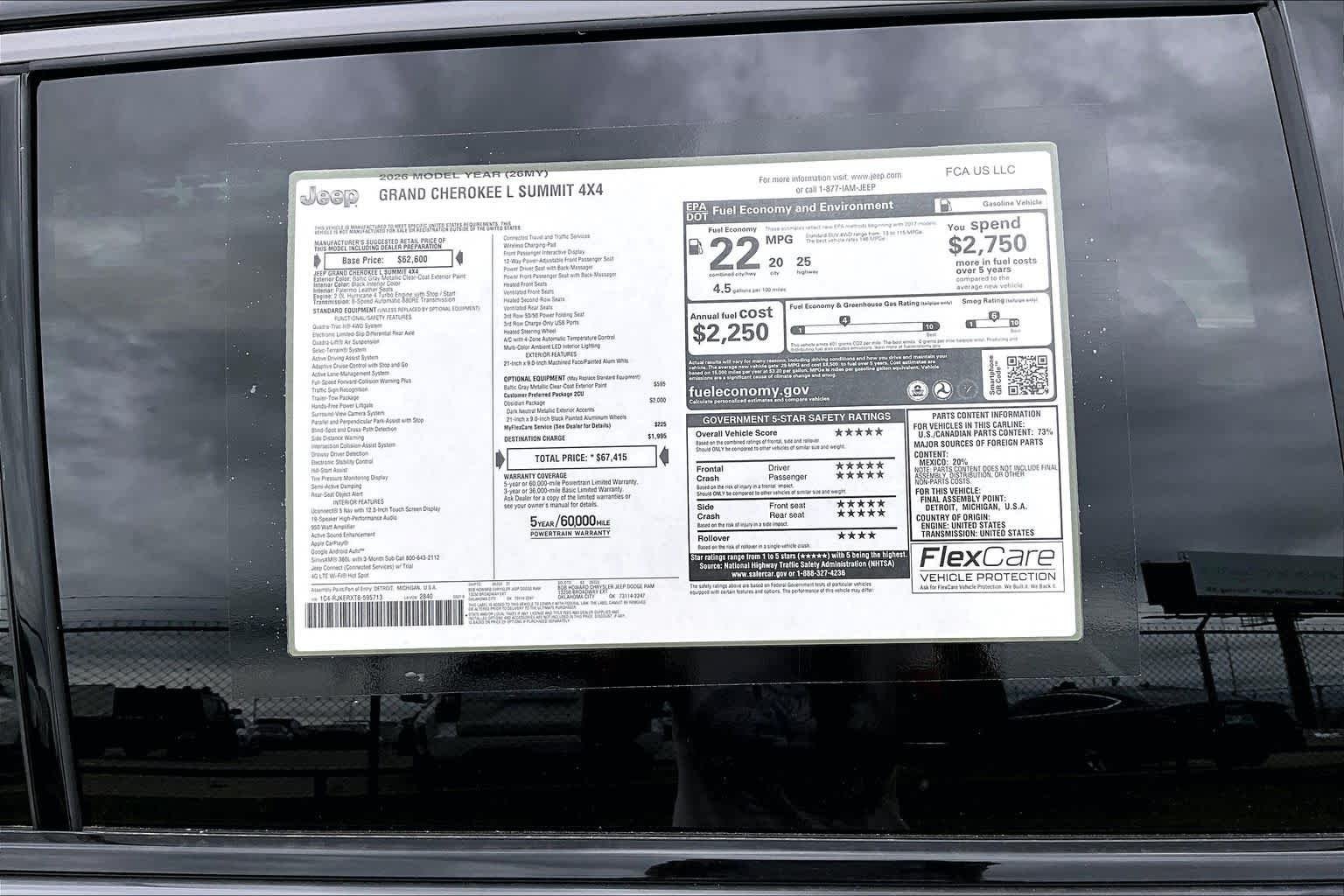 New 2026 Baltic Gray Metallic Clearcoat Jeep Summit image 22