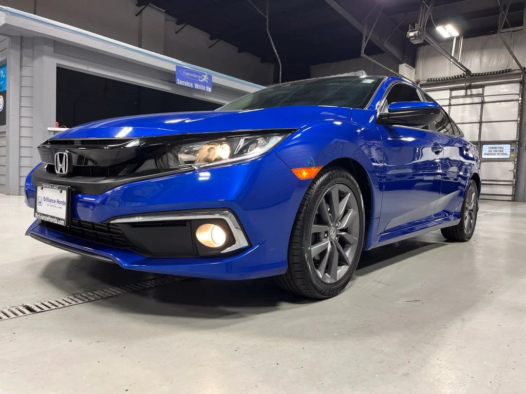 Certified Used 2020 Aegean Blue Metallic Honda EX-L image 3