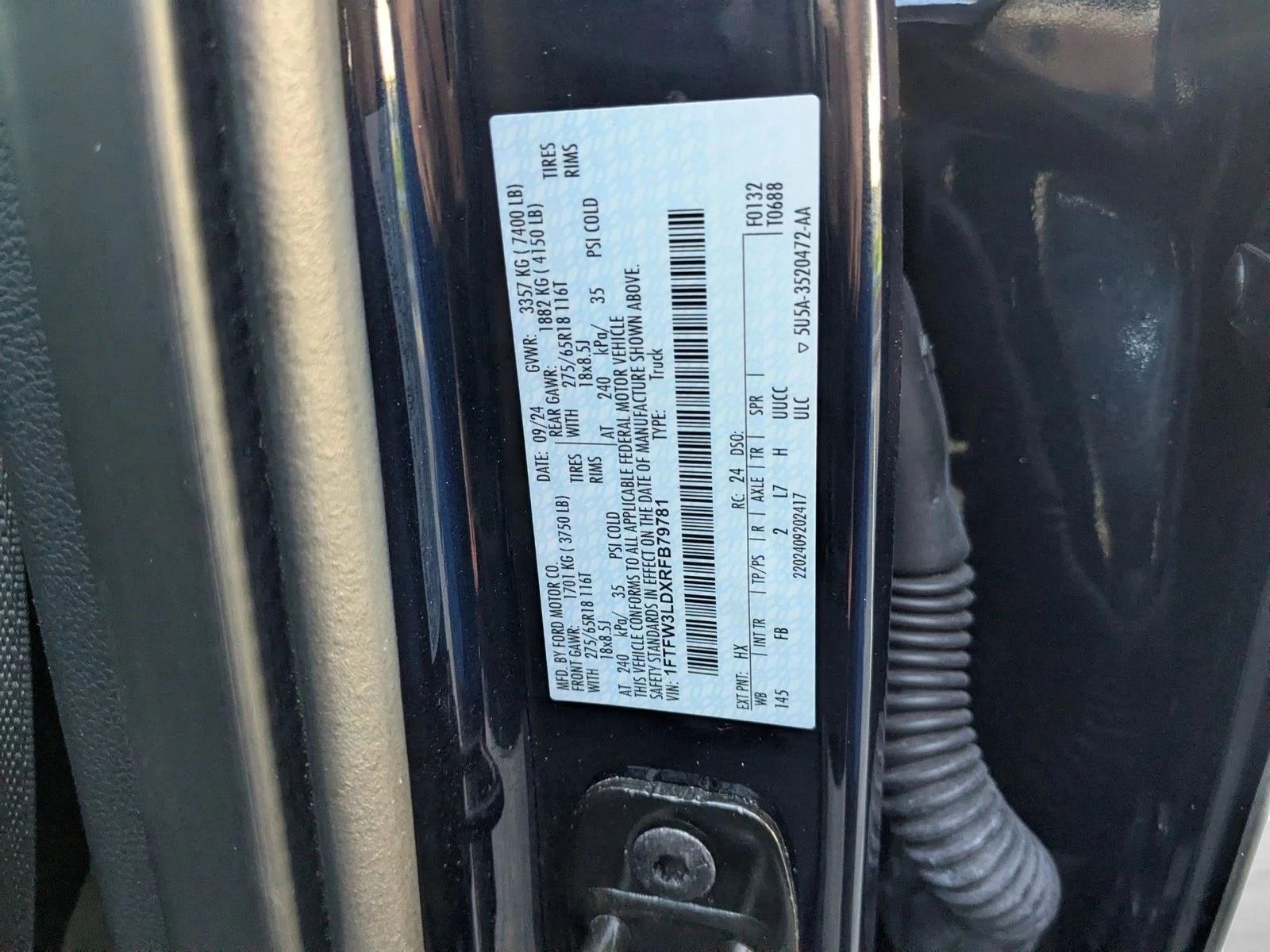 Used 2024 Antimatter Blue Metallic Ford XLT image 14