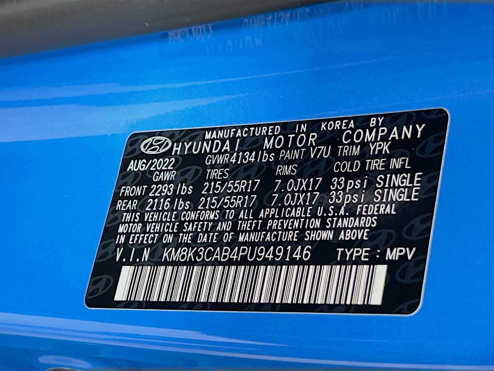 Certified Used 2023 Blue Wave Hyundai SEL image 33