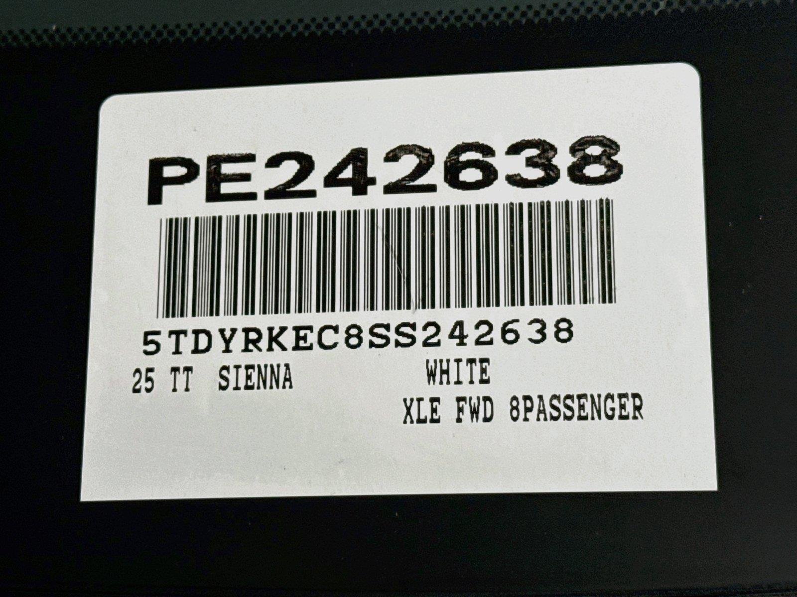 Certified Used 2025 Wind Chill Pearl Toyota XLE 8-Passenger image 46