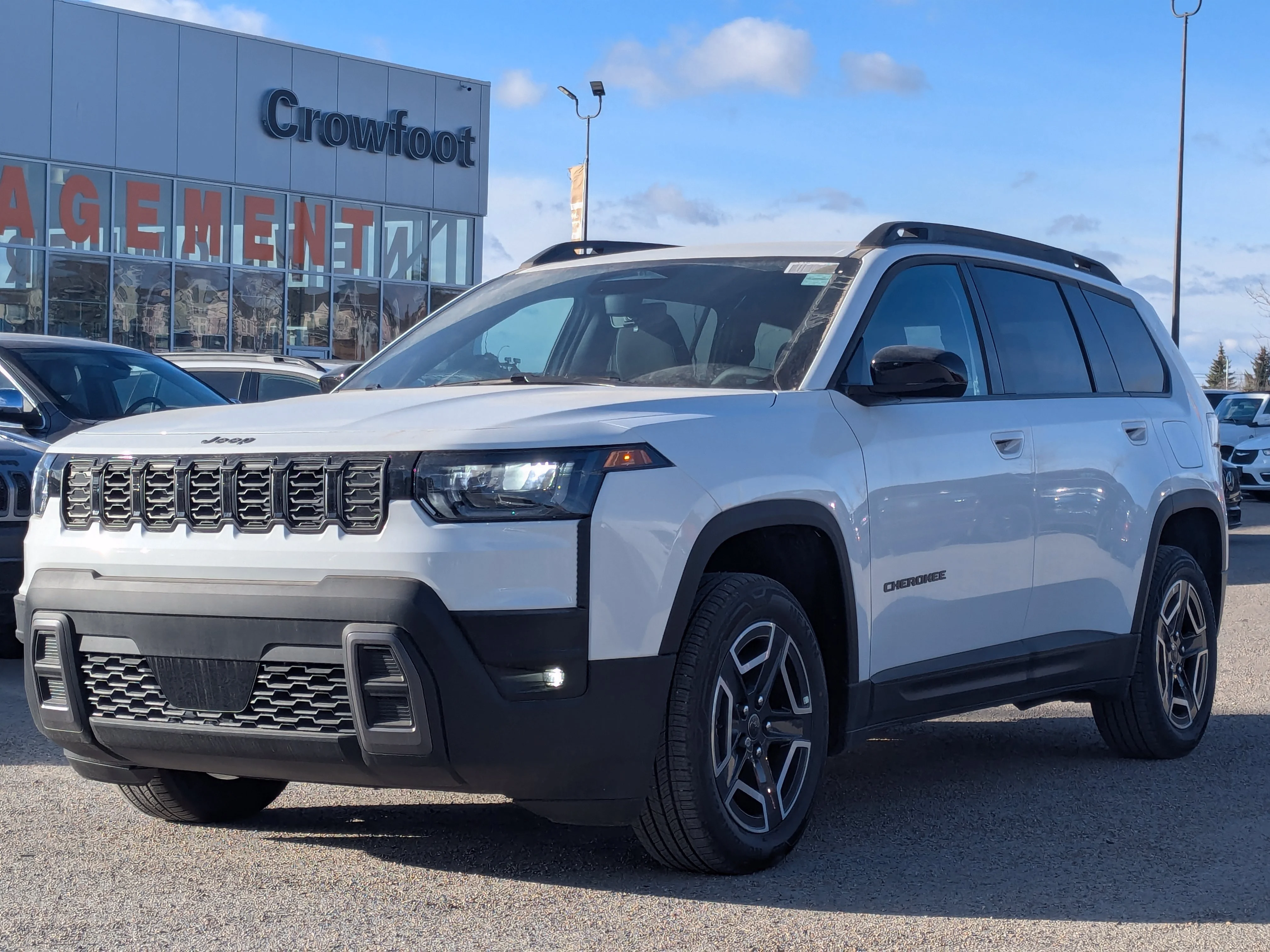 New 2026 White Jeep Laredo - - Pkg 23F  - Compact Spare  - 1.6L Turbo Hybrid  - 12.3 Touchscreen  & More image 4