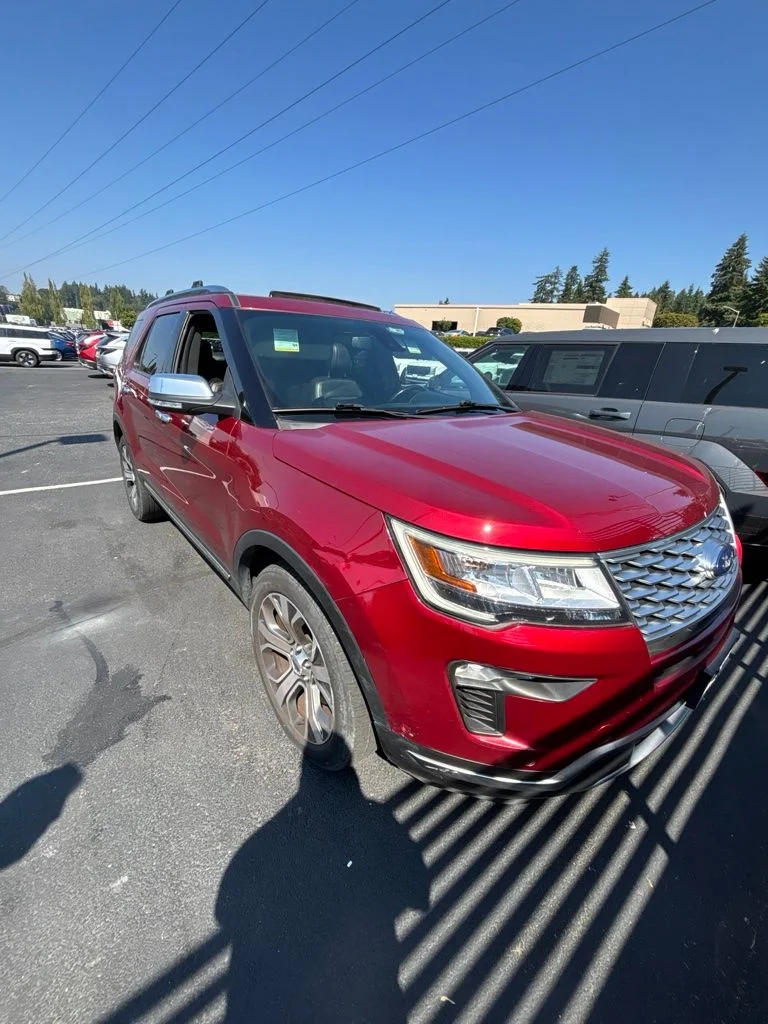 Used 2018 Ruby Red Metallic Tinted Clearcoat Ford Platinum image 1