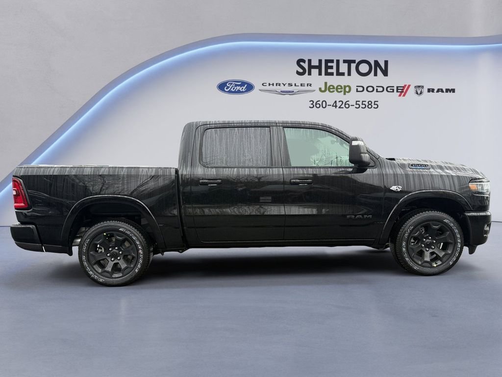 New 2026 Diamond Black Crystal Pearl-Coat Exterior Paint RAM Big Horn/Lone Star image 6