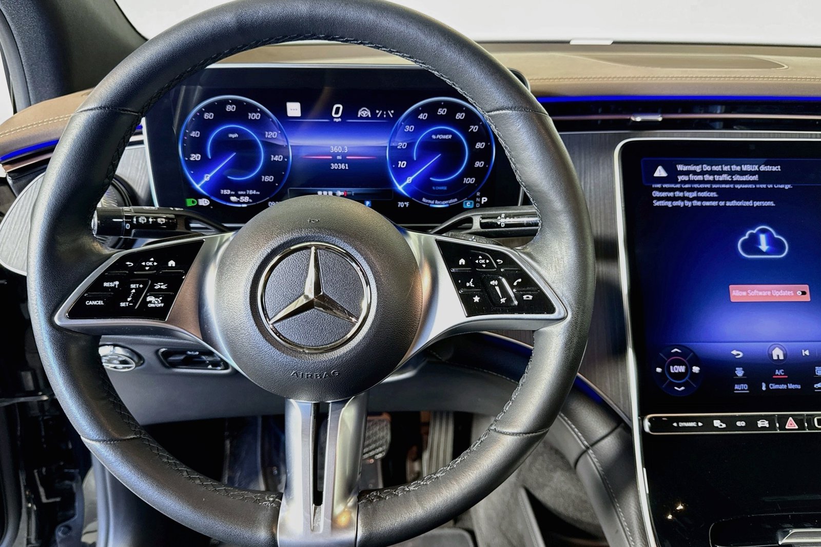 Certified Used 2023 Obsidian Black Metallic Mercedes-Benz EQE 350+ image 11