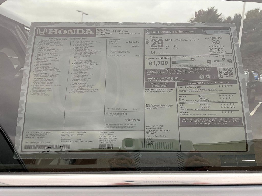 2026 Honda CR-V EX - Photo 18