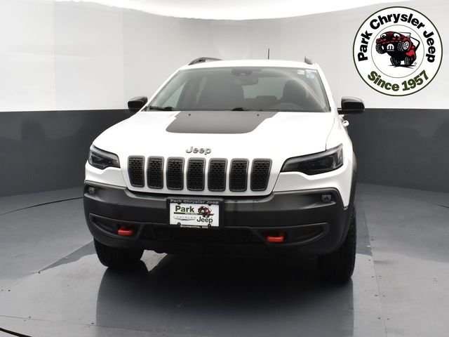 Used 2022 Jeep Cherokee Trailhawk with VIN 1C4PJMBX8ND508083 for sale in Burnsville, Minnesota
