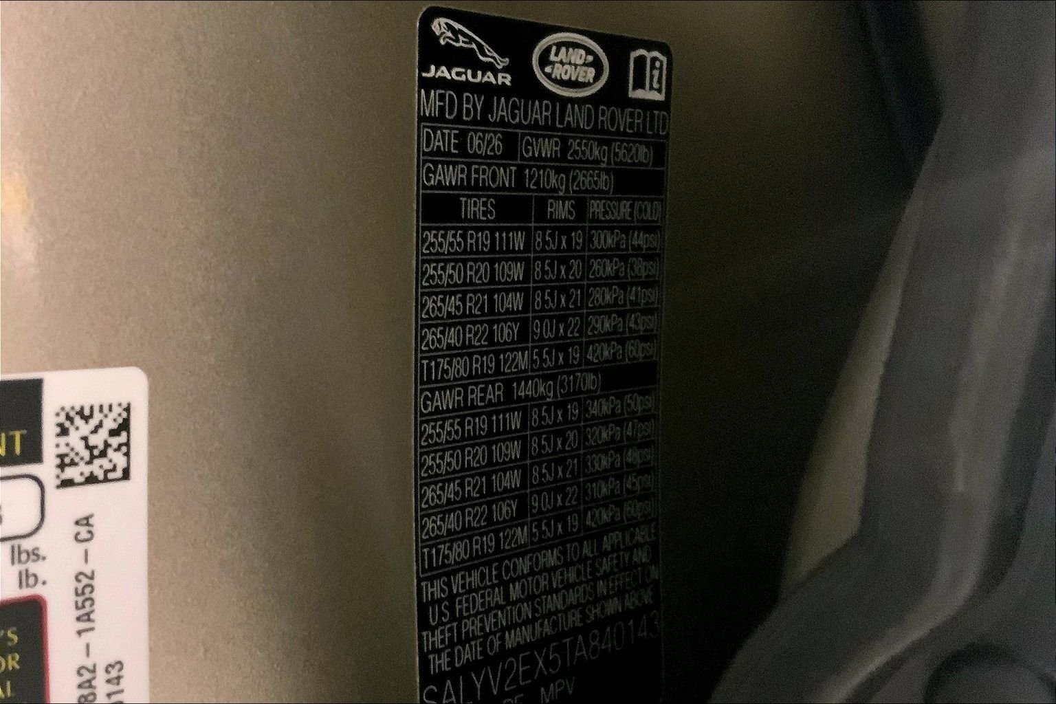 New 2026 Batumi Gold Land Rover P250 Base image 18