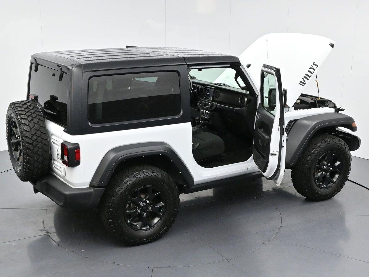 Used 2022 Bright White Clearcoat Jeep Willys image 37