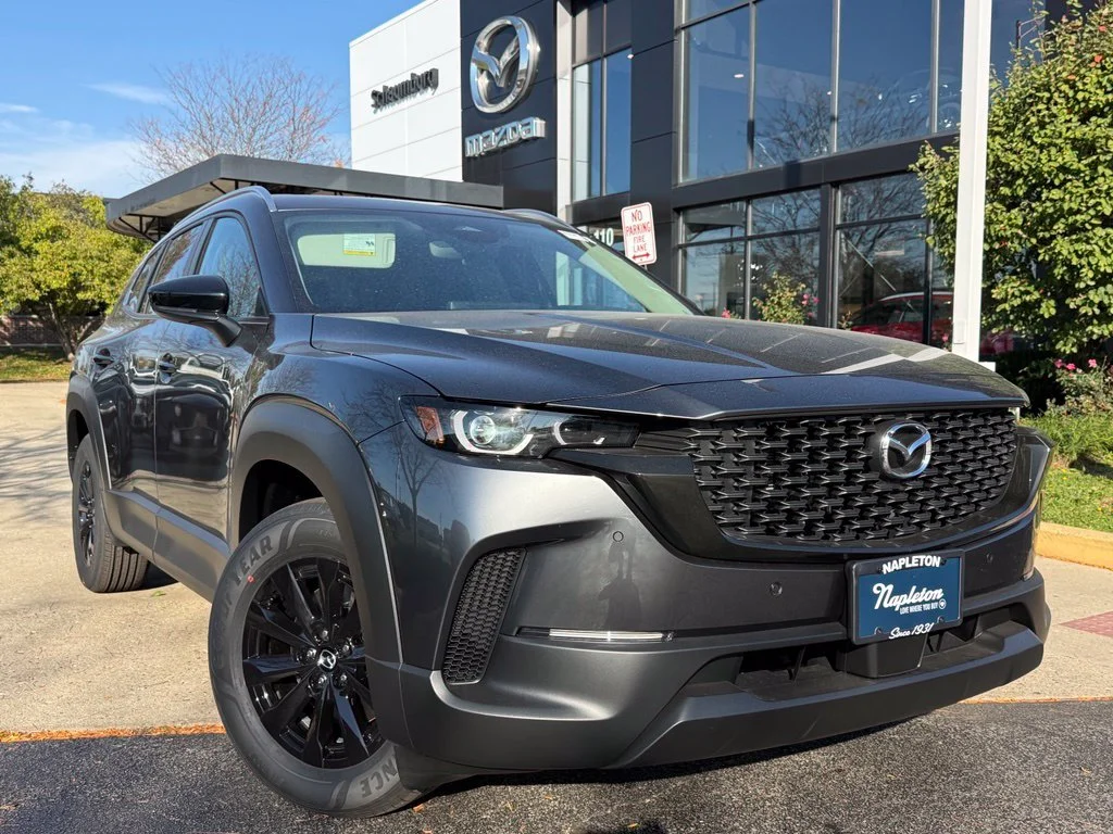 New 2026 Machine Gray Metallic Mazda Preferred AWD image 1