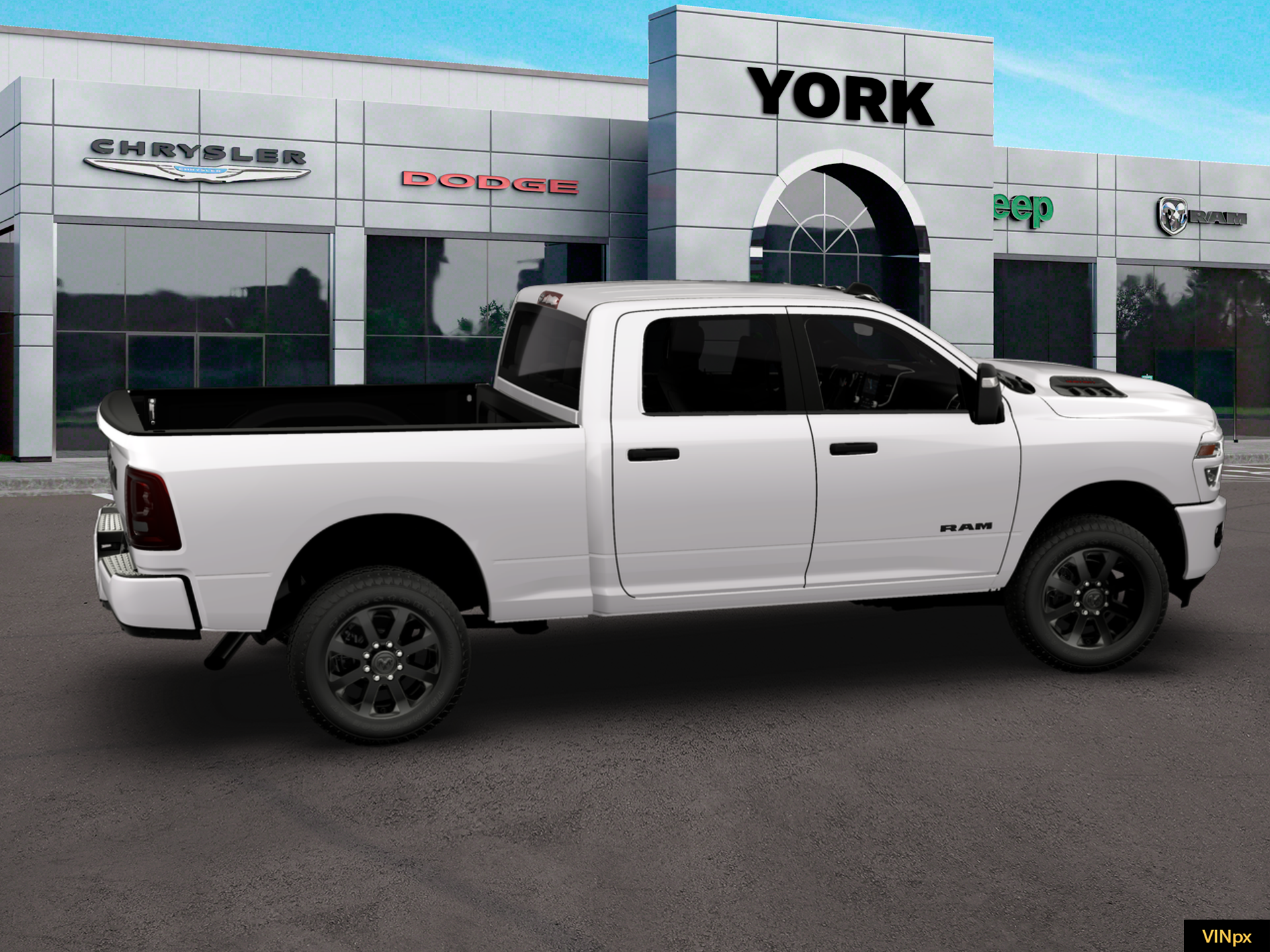 New 2026 Bright White Clear-Coat Exterior Paint RAM BIG HORN image 27