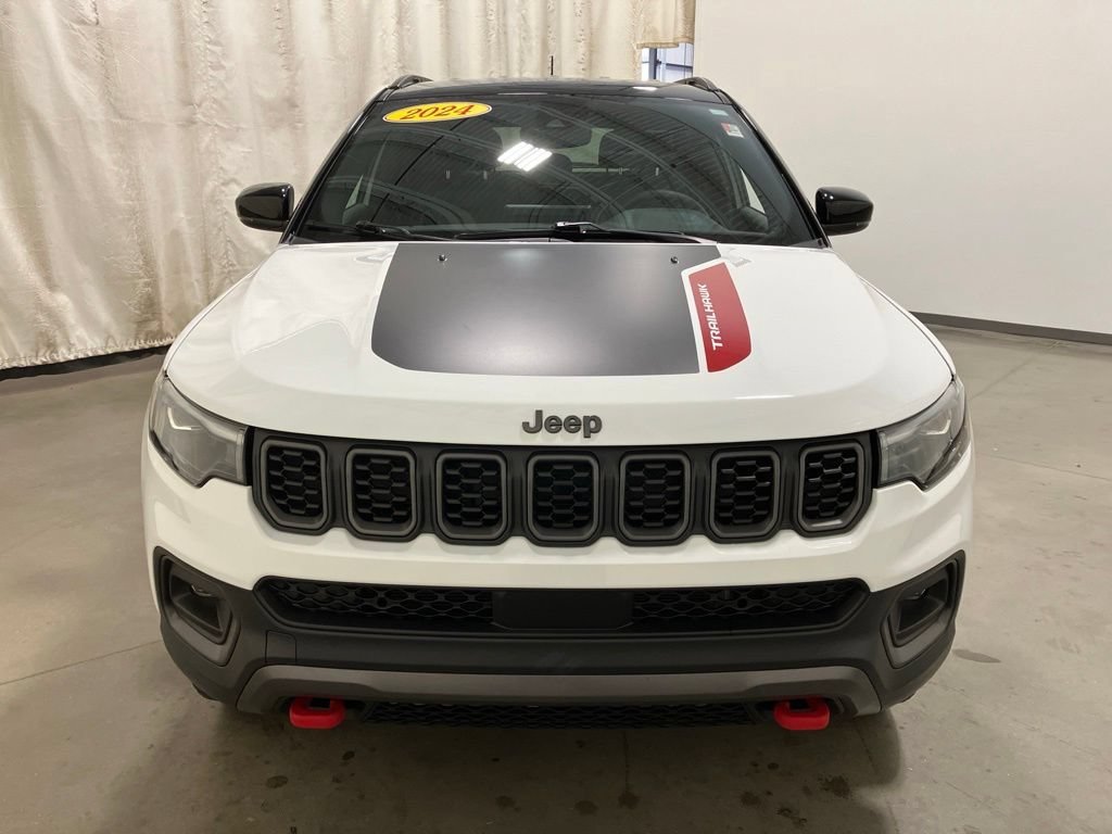 Used 2024 Bright White Clearcoat Jeep Trailhawk image 22