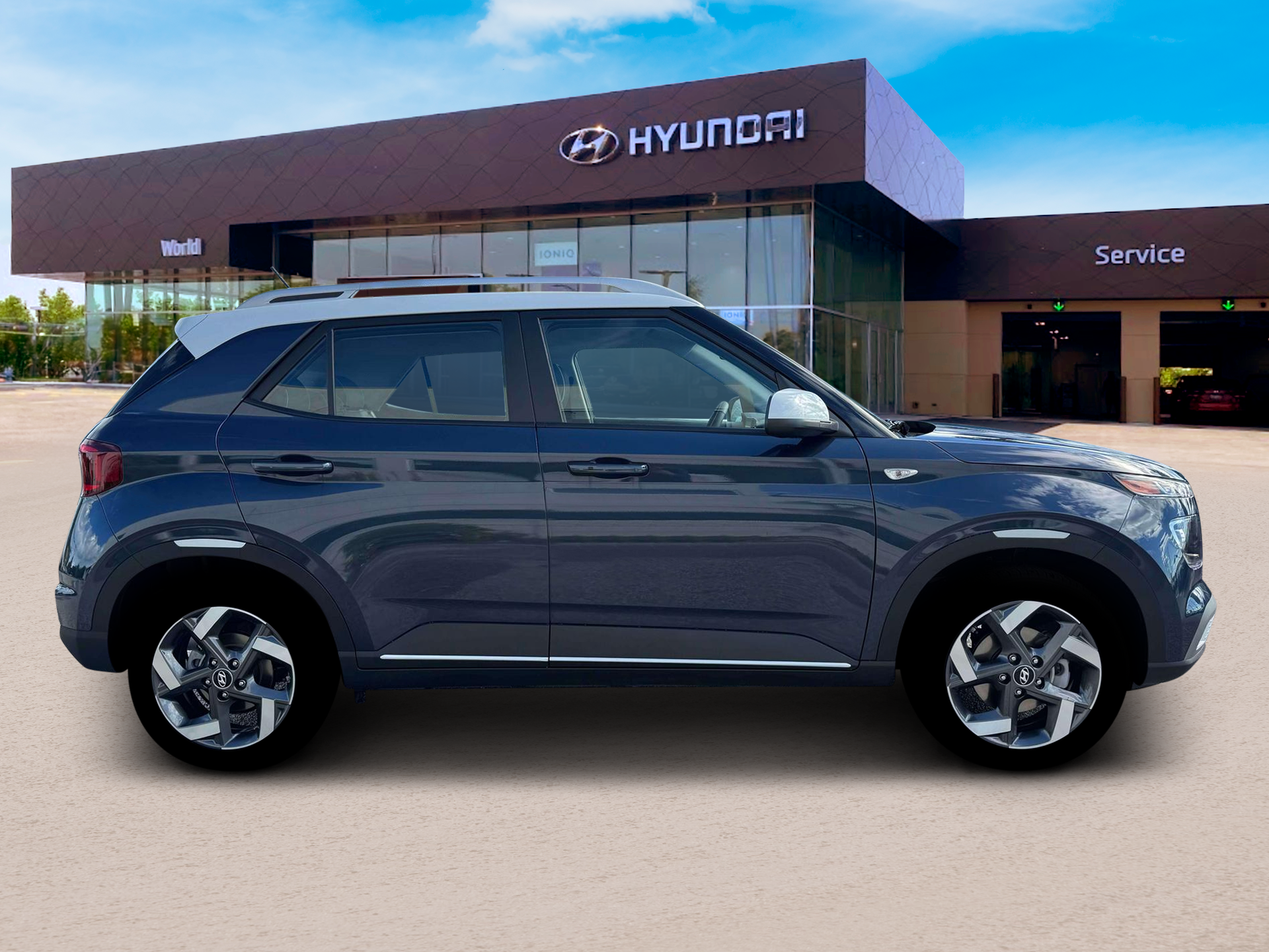 New 2026 Denim w/White Roof Hyundai SEL w/Two-Tone Roof image 9