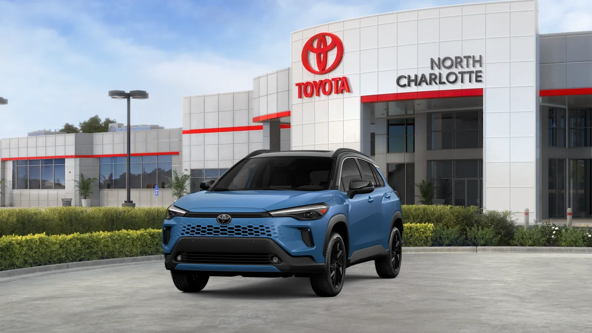 New 2026 Cavalry Blue with Jet Black roof Toyota Hybrid XSE image 79