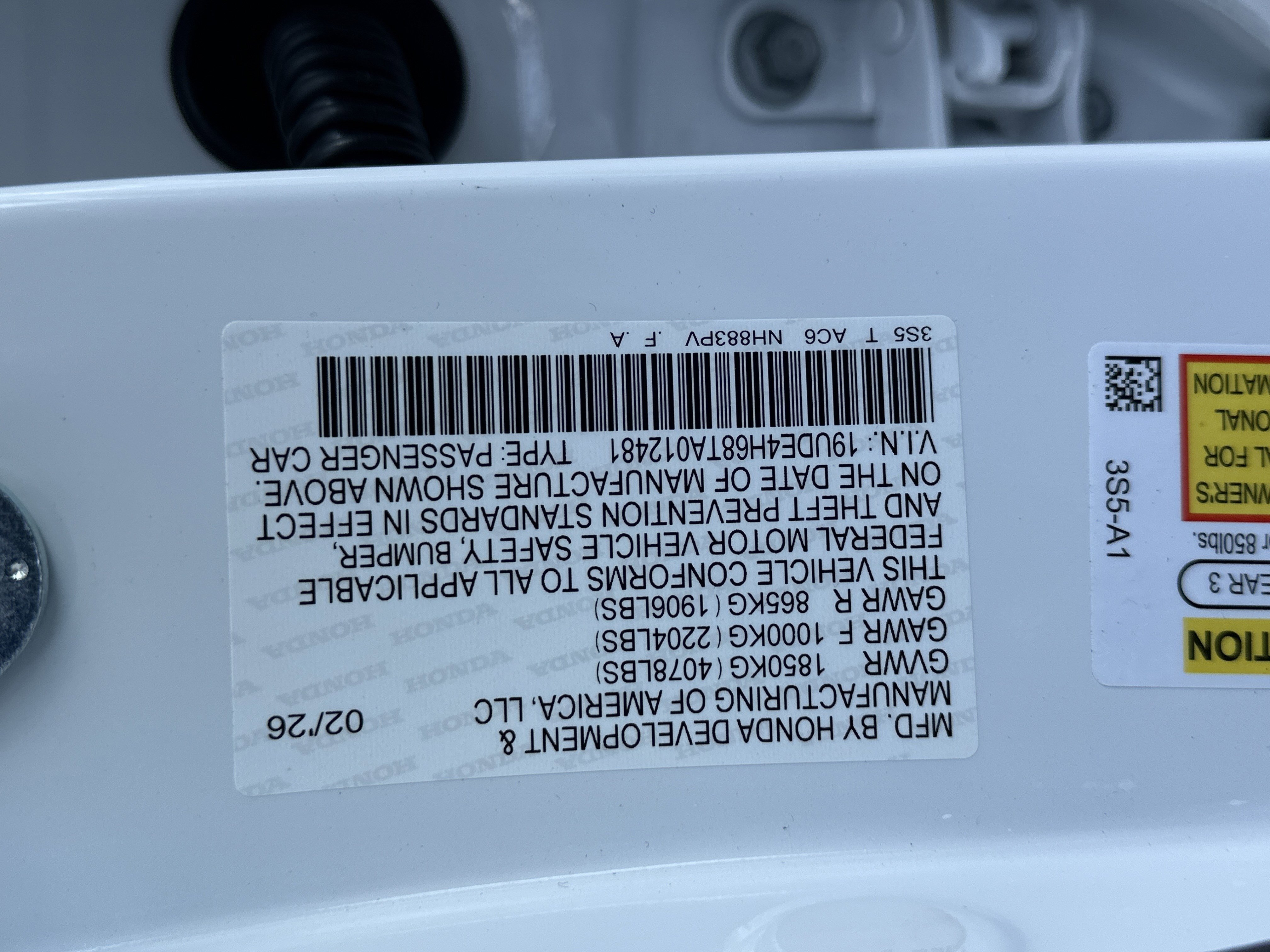 New 2026 Platinum White Pearl Acura w/A-Spec Technology Package image 26