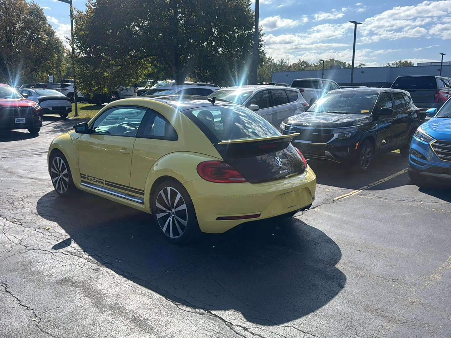 Used 2014 Yellow Rush/Black Volkswagen 2.0T Turbo GSR image 7