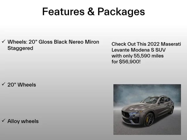 Certified Used 2022 Gray Maserati Modena image 4