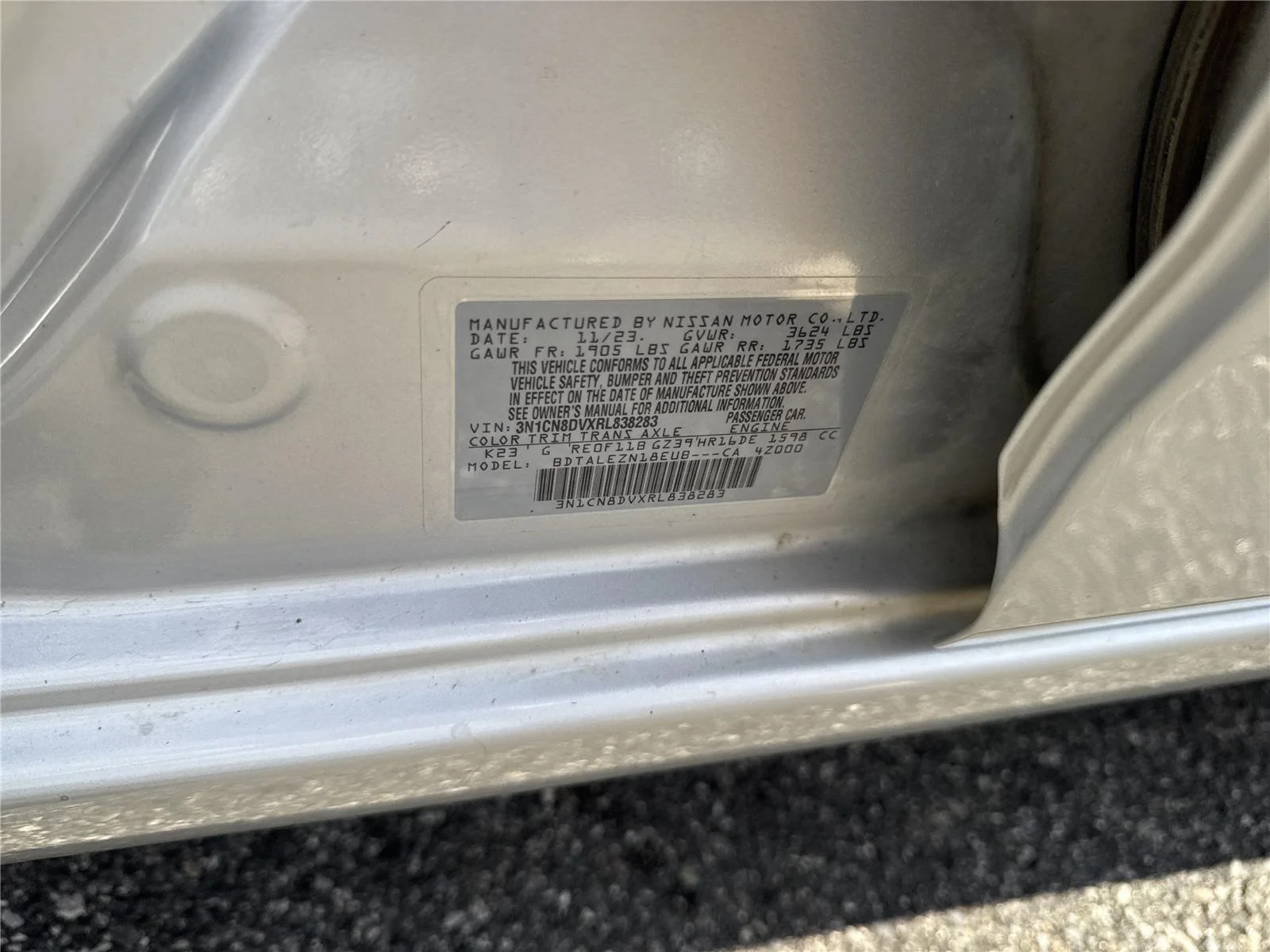 Used 2024 Brilliant Silver Metallic Nissan S image 36