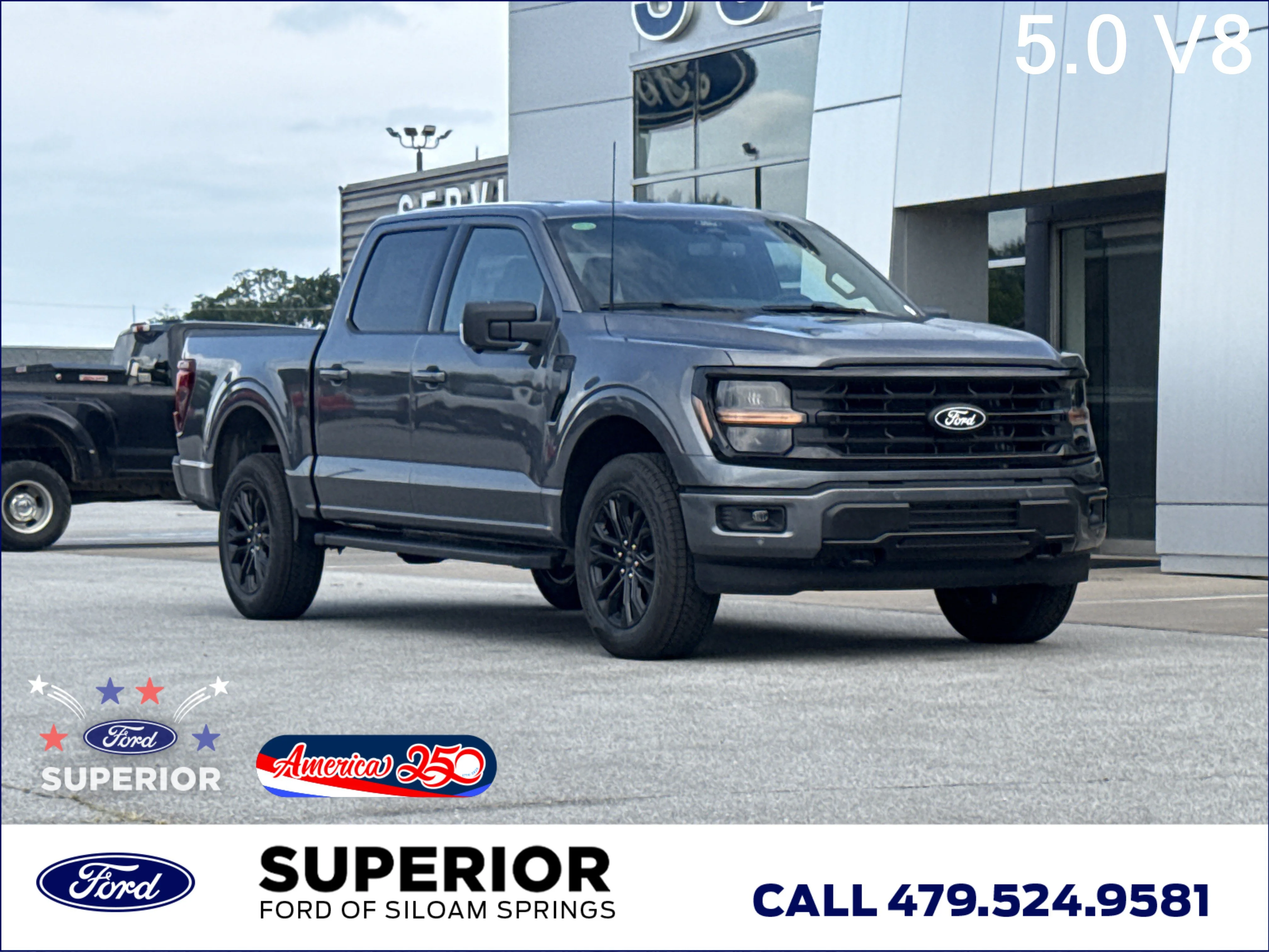 New 2026 Carbonized Gray Metallic Ford XLT 4WD image 1