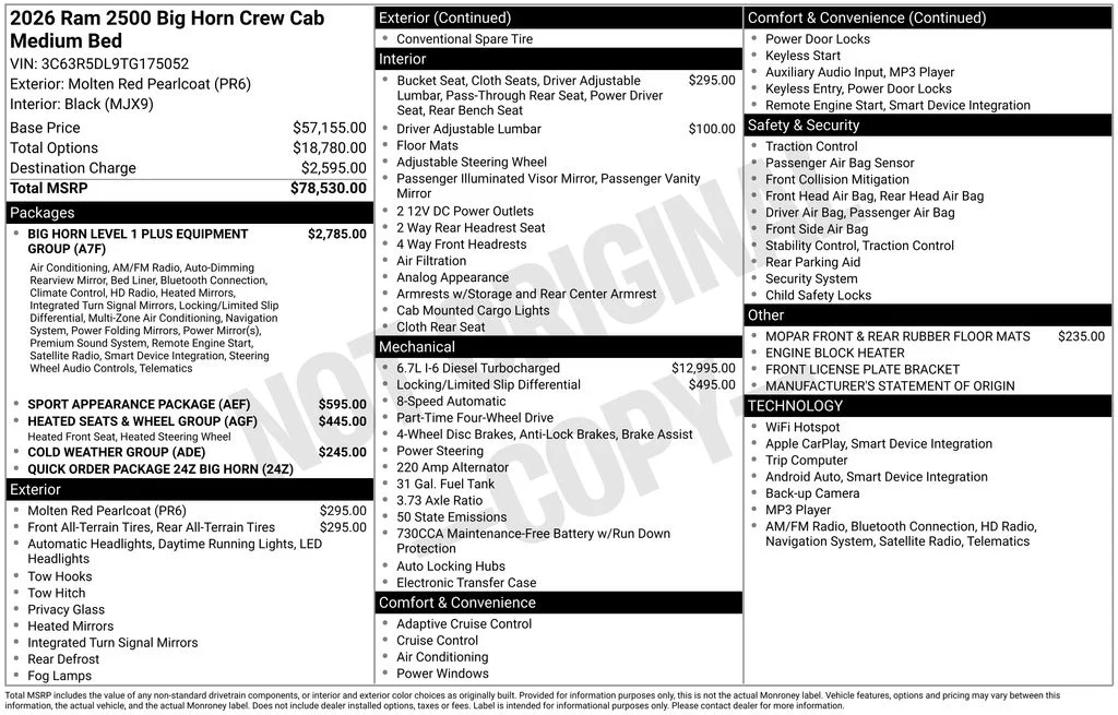 2026 RAM 2500 Big Horn - Photo 6