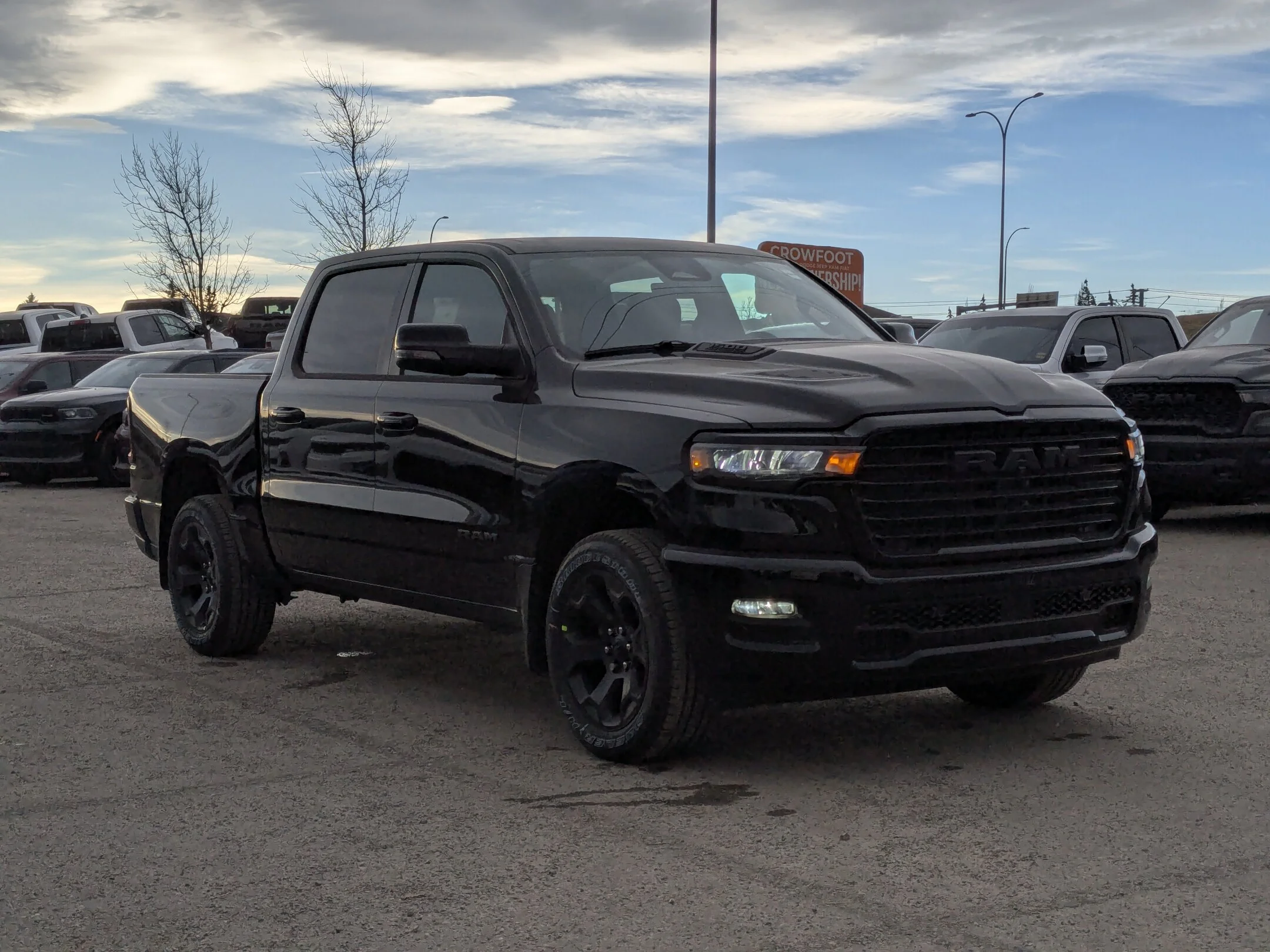 New 2026 Black RAM Sport - - Pano Sunroof - Sport Perf Hood - Anti-Spin Rear Axle - Trailer Brake Control & More! image 2