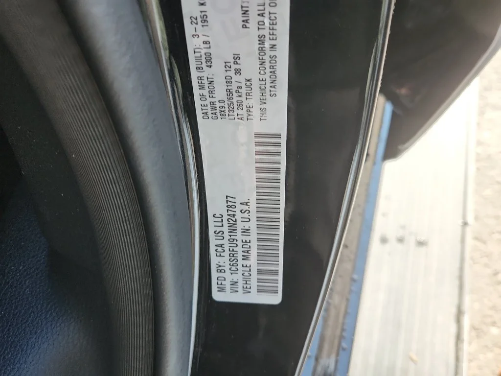 Used 2022 Black Ram TRX image 21