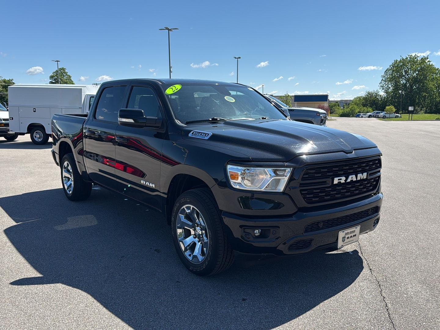 Used 2022 Diamond Black Crystal Pearlcoat Ram Big Horn image 2