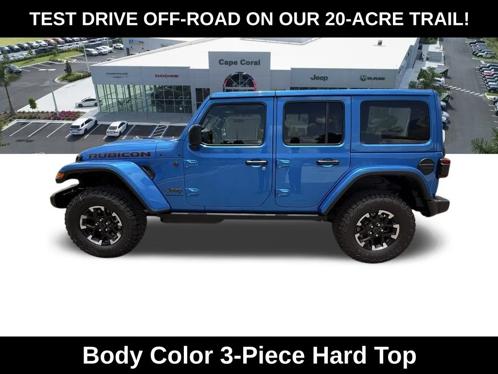 New 2026 Hydro Blue Pearl-Coat Exterior Paint Jeep Rubicon image 8