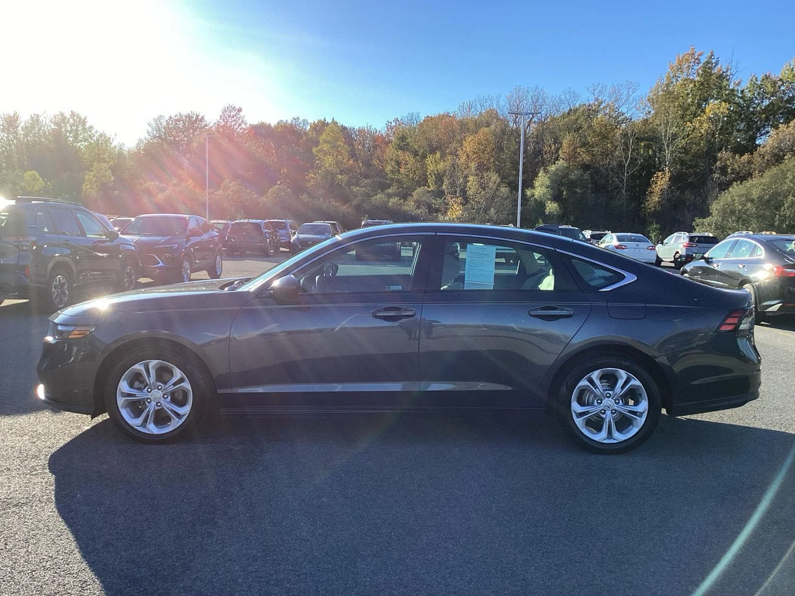 Used 2024 Meteorite Gray Metallic Honda LX image 4