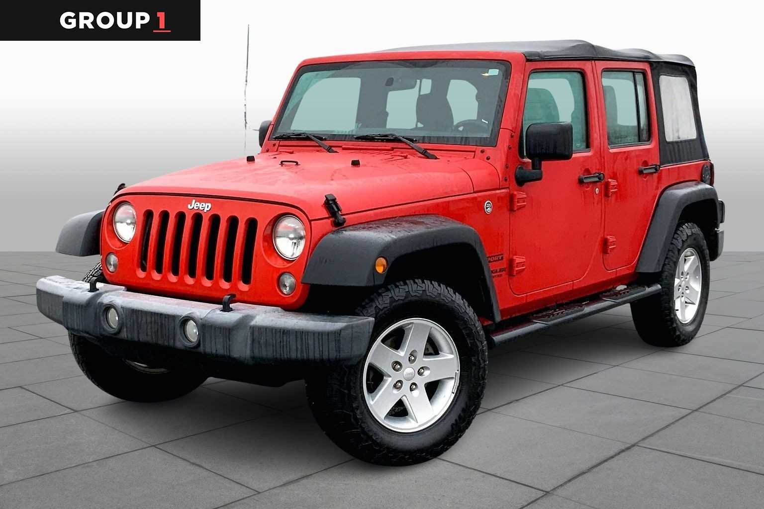 Firecracker Red Clearcoat 2017 Jeep Wrangler Unlimited Sport 4WD SUV / Crossover Four-Wheel Drive