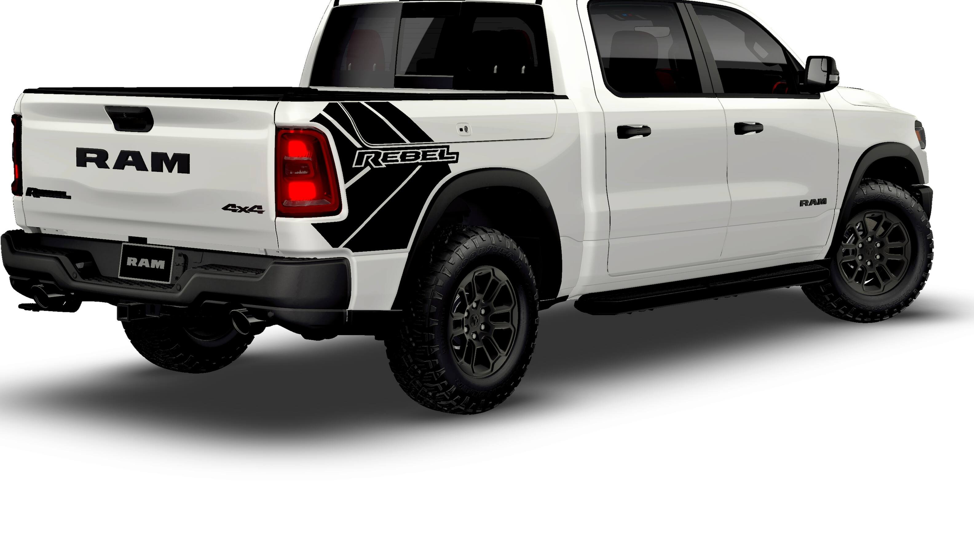 New 2026 Bright White Clear-Coat Exterior Paint RAM REBEL image 2