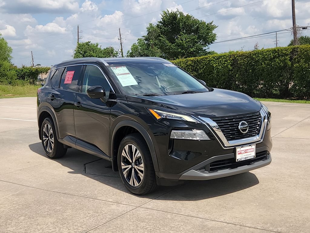 Certified Used 2021 Black Nissan SV image 1