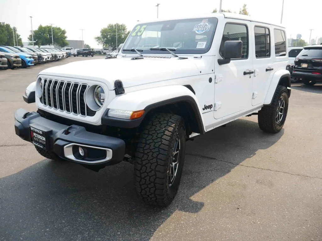 Certified Used 2025 White Jeep Sahara image 4