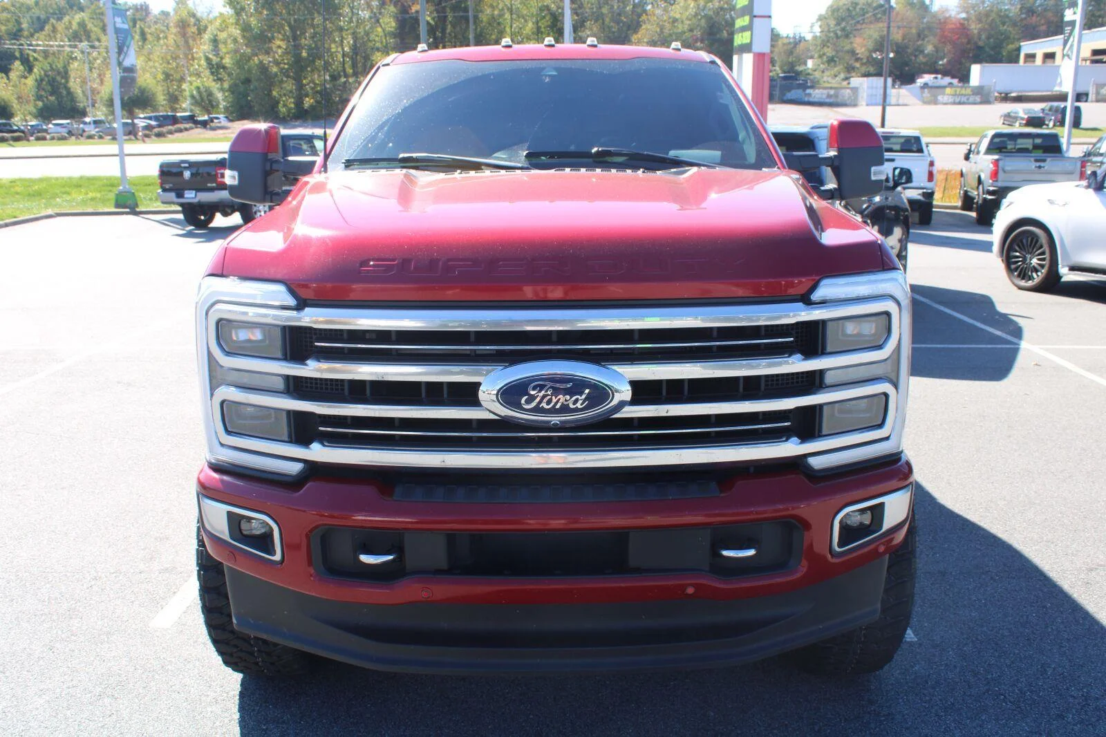 Used 2023 Rapid Red Metallic Tinted Clearcoat Ford Limited image 2