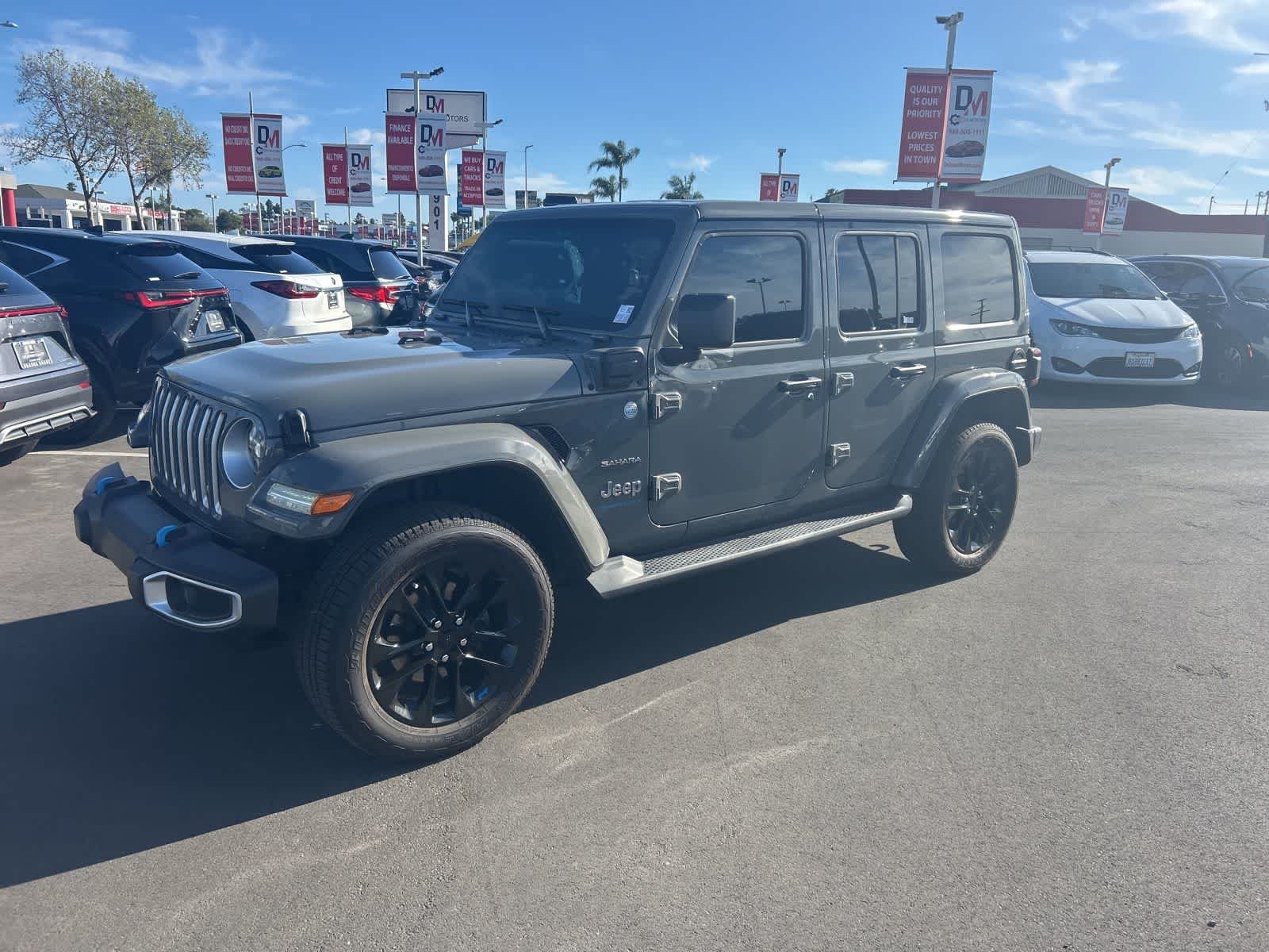 Used 2023 Jeep Wrangler 4xe Sahara 4XE with VIN 1C4JJXP66PW583136 for sale in Costa Mesa, CA