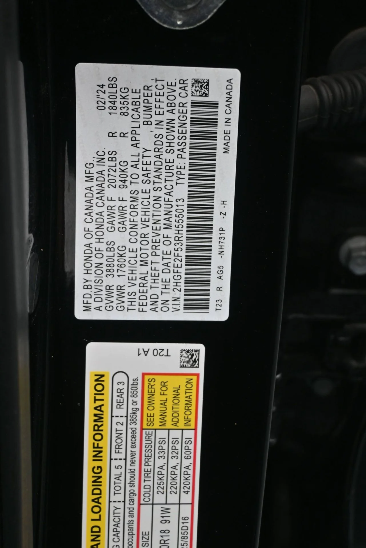 Used 2024  Honda 4D SEDAN 2.0L SPORT AUTO image 27