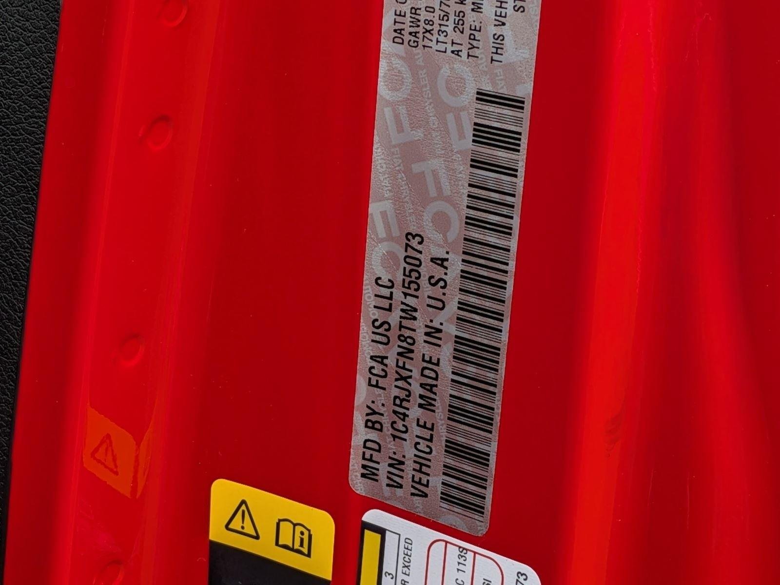 New 2026 Firecracker Red Clear-Coat Exterior Paint Jeep Rubicon X image 38