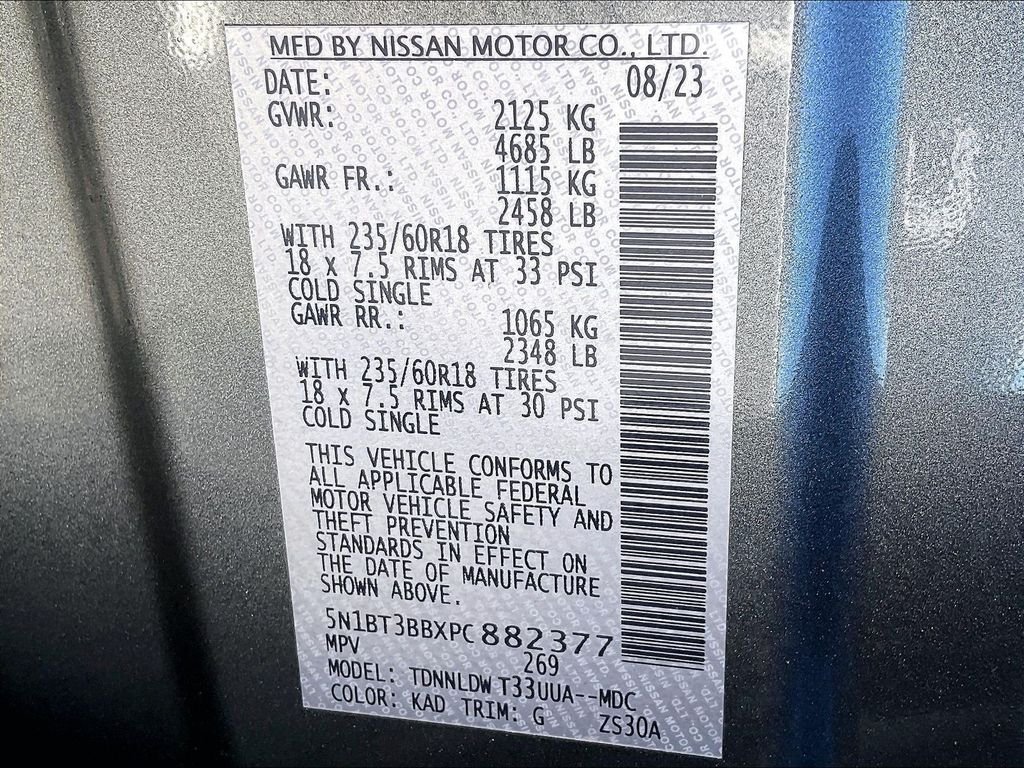Used 2023 Gray Nissan SV image 35
