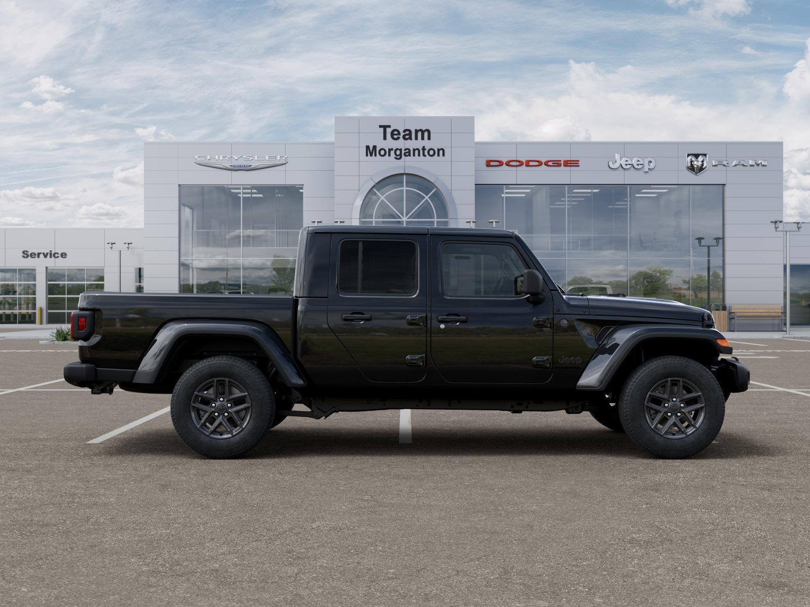 New 2025 Black Clear-Coat Exterior Paint Jeep Sport S image 55