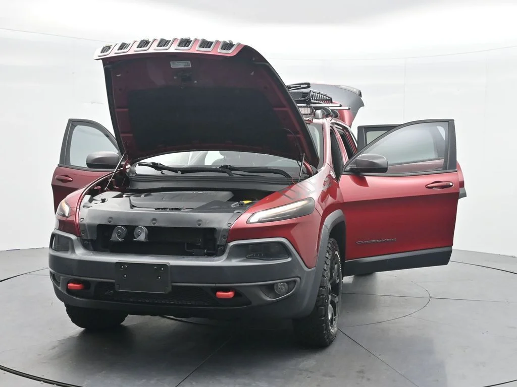 Used 2016 Deep Cherry Red Crystal Pearlcoat Jeep Trailhawk image 43