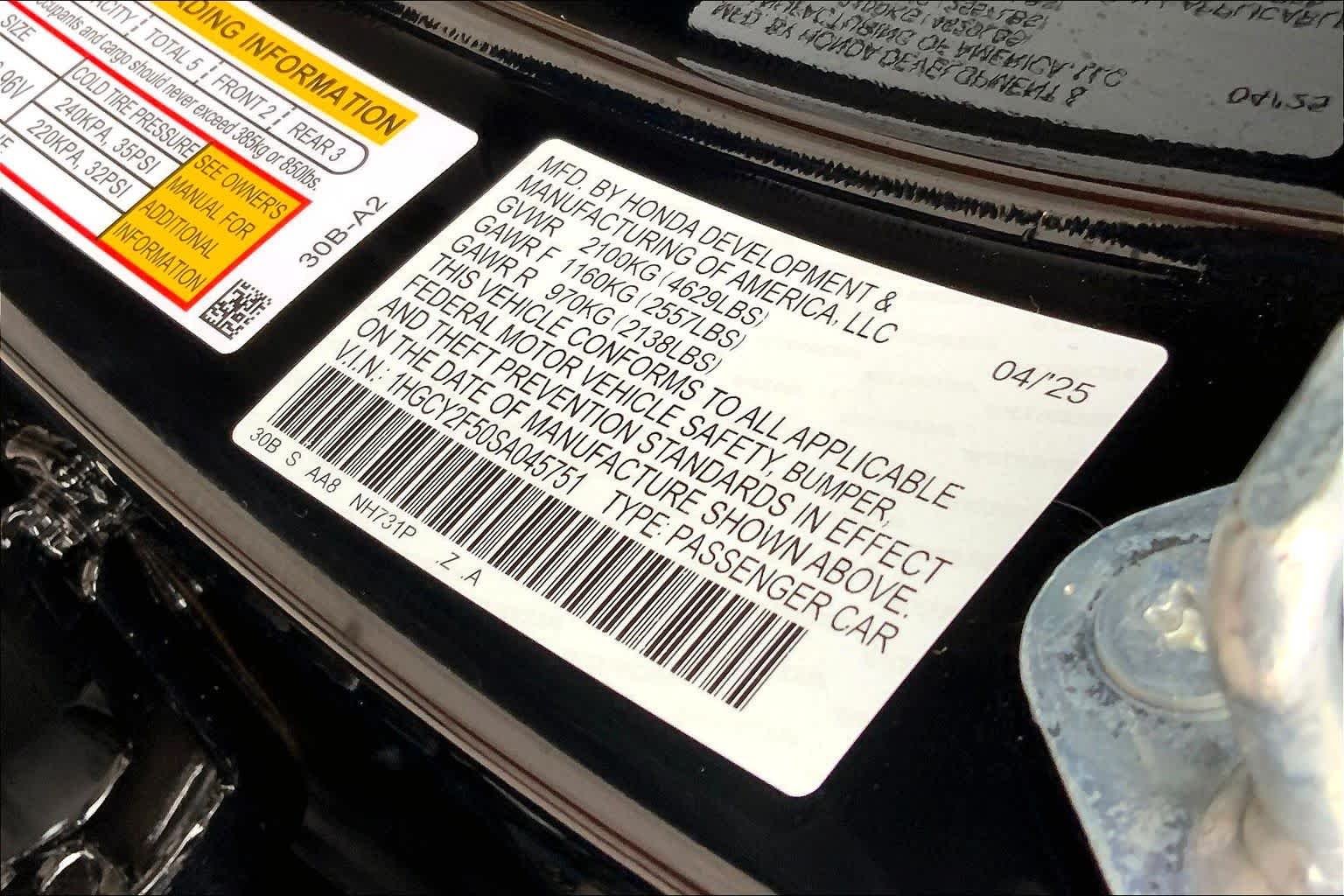 Used 2025 Crystal Black Pearl Honda Sport image 35