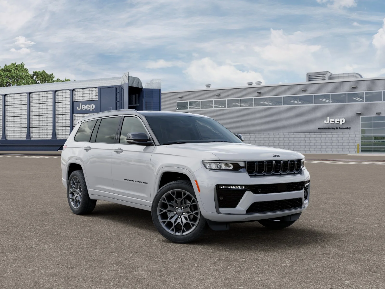 New 2026 Bright White Clear-Coat Exterior Paint Jeep Summit image 3
