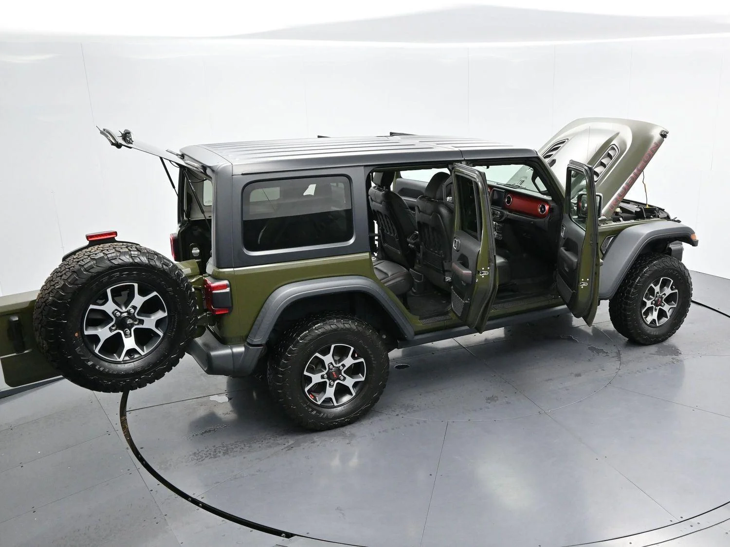 Used 2021 Sarge Green Clearcoat Jeep Unlimited Rubicon image 40