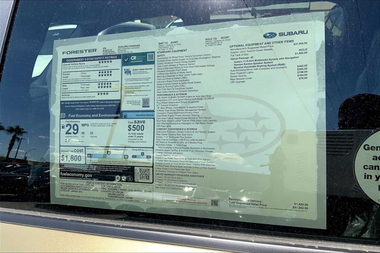 2025 Subaru Forester Limited - Photo 22