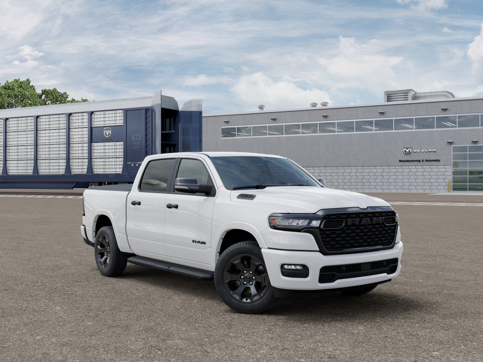 New 2027 Bright White Clear-Coat Exterior Paint RAM BIG HORN image 5