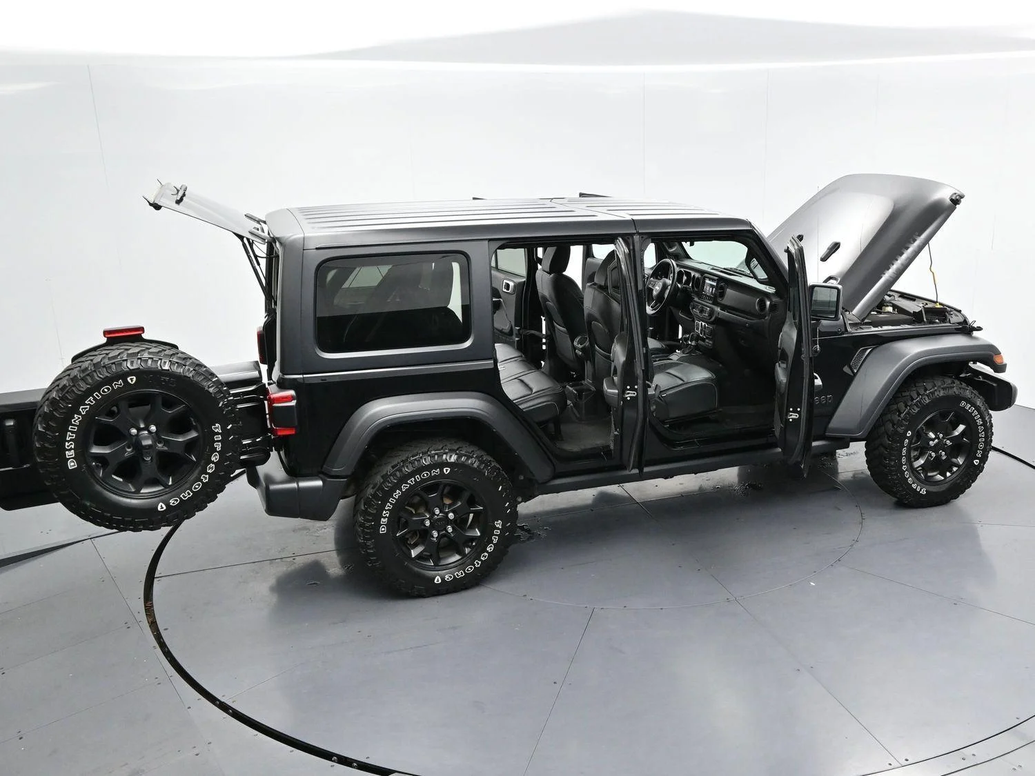 Used 2022 Black Clearcoat Jeep Unlimited Willys image 40